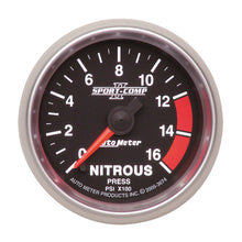 Load image into Gallery viewer, AutoMeter 3674 GAUGE, NITROUS PRESS, 2 1/16", 1600PSI, DIGITAL STEPPER MOTOR, SPORT-COMP II