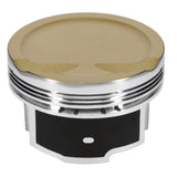 JE Pistons 367863 Piston Set, 2618, Inv Dome/Dish, 3.248 Bore, 1.155 CD, 0.905 Pin, Set of 4.