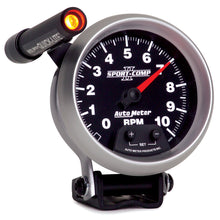 Load image into Gallery viewer, AutoMeter 3690 GAUGE, TACHOMETER, 3 3/4", 10K RPM, PEDESTAL W/ EXT. QUICK-LITE, SPORT-COMP II