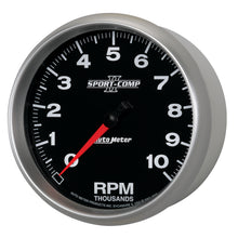 Load image into Gallery viewer, AutoMeter 3698 GAUGE, TACHOMETER, 5", 10K RPM, IN-DASH, SPORT-COMP II