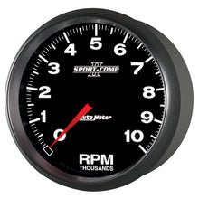 Load image into Gallery viewer, AutoMeter 3698 GAUGE, TACHOMETER, 5", 10K RPM, IN-DASH, SPORT-COMP II