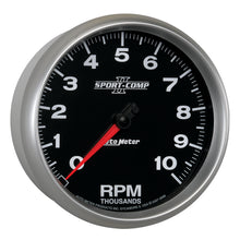 Load image into Gallery viewer, AutoMeter 3698 GAUGE, TACHOMETER, 5", 10K RPM, IN-DASH, SPORT-COMP II