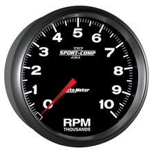 Load image into Gallery viewer, AutoMeter 3698 GAUGE, TACHOMETER, 5", 10K RPM, IN-DASH, SPORT-COMP II