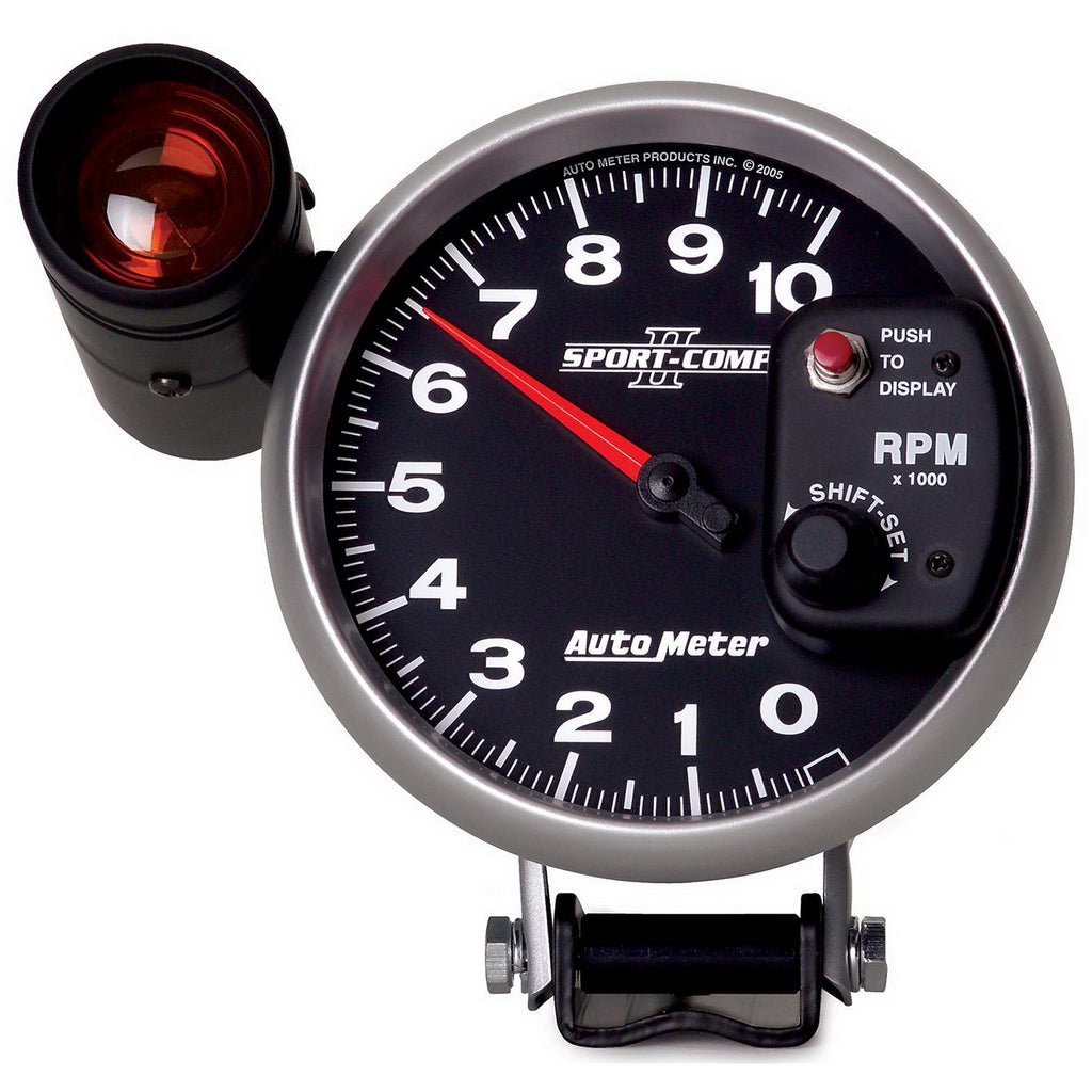 AutoMeter 3699 GAUGE, TACHOMETER, 5", 10K RPM, PEDESTAL W/ EXT. SHIFT-LITE, SPORT-COMP II