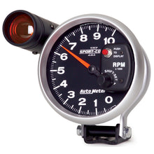 Load image into Gallery viewer, AutoMeter 3699 GAUGE, TACHOMETER, 5", 10K RPM, PEDESTAL W/ EXT. SHIFT-LITE, SPORT-COMP II