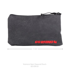 Load image into Gallery viewer, Xventure-Gear-Zipped-Pouch---Large-(12In.-Wide-Pocket--6.5In.-Hand-Strap)-Canvas---Black