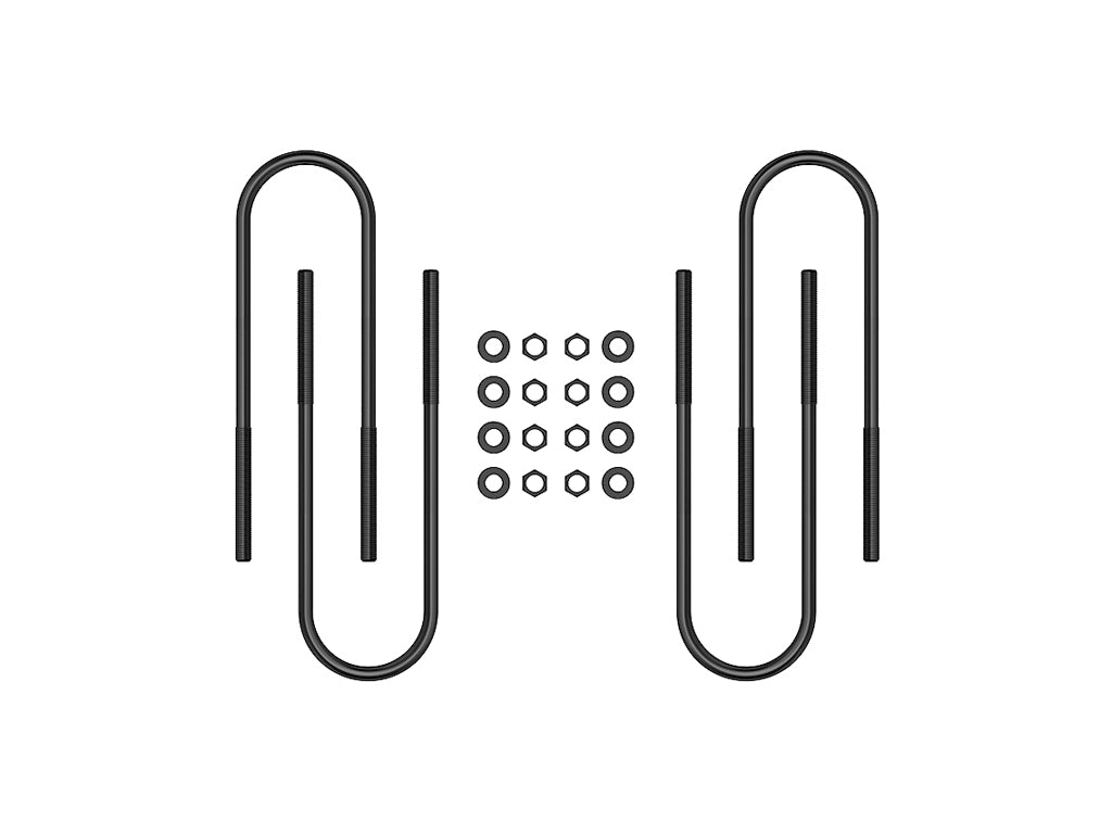 ICON Vehicle Dynamics 37003 99-10 FSD REAR 15" U-BOLT KIT for Select Ford Excursion, Ford F-250 Super Duty, Ford F-350 Super Duty
