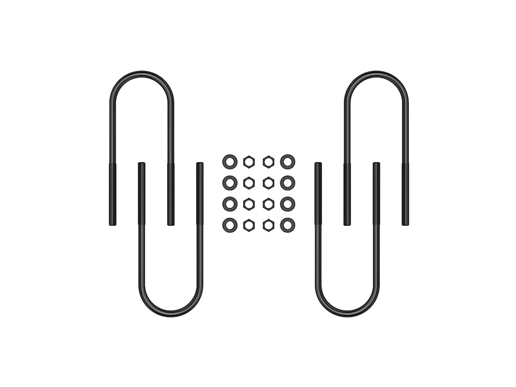 ICON Vehicle Dynamics 37004 99-10 FSD REAR 12" U-BOLT KIT for Select Ford Excursion, Ford F-250 Super Duty, Ford F-350 Super Duty