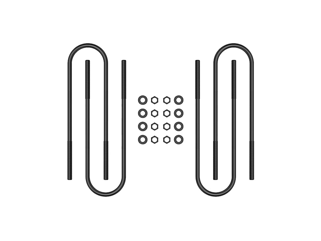 ICON Vehicle Dynamics 37023 99-10 FSD DUALLY/03-12 RAM HD 15" U-BOLT KIT for Select Dodge Ram 2500, Dodge Ram 3500, Ford F-350 Super Duty, Ram 2500, Ram
