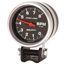 Load image into Gallery viewer, AutoMeter 3708 GAUGE, TACHOMETER, 2 5/8", 8K RPM, PEDESTAL, SPORT-COMP