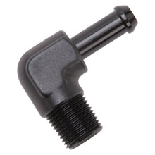 Load image into Gallery viewer, Hose-End-90-Deg-38In-Npt-To-38In-Barb-Black-Anodize