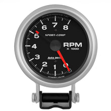 Load image into Gallery viewer, AutoMeter 3780 GAUGE, TACHOMETER, 3 3/4", 8K RPM, PEDESTAL W/ RED LINE, SPORT-COMP