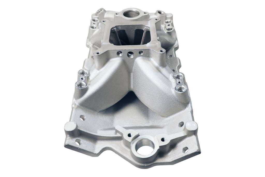 FiTech Fuel Injection 37854-2 SBC 350 1957-95 Inj Ports High Rise Intake Manifold Satin