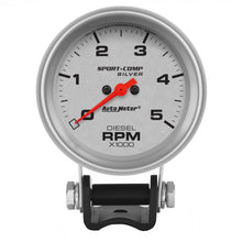 Load image into Gallery viewer, AutoMeter 3788 GAUGE, TACHOMETER (DIESEL), 2 5/8", 5K RPM, PEDESTAL, ULTRA-LITE
