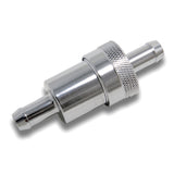 Trans-Dapt 9407 3/8 in. FUEL FILTER with BRONZE Element-CHROME (not for fuel injection)