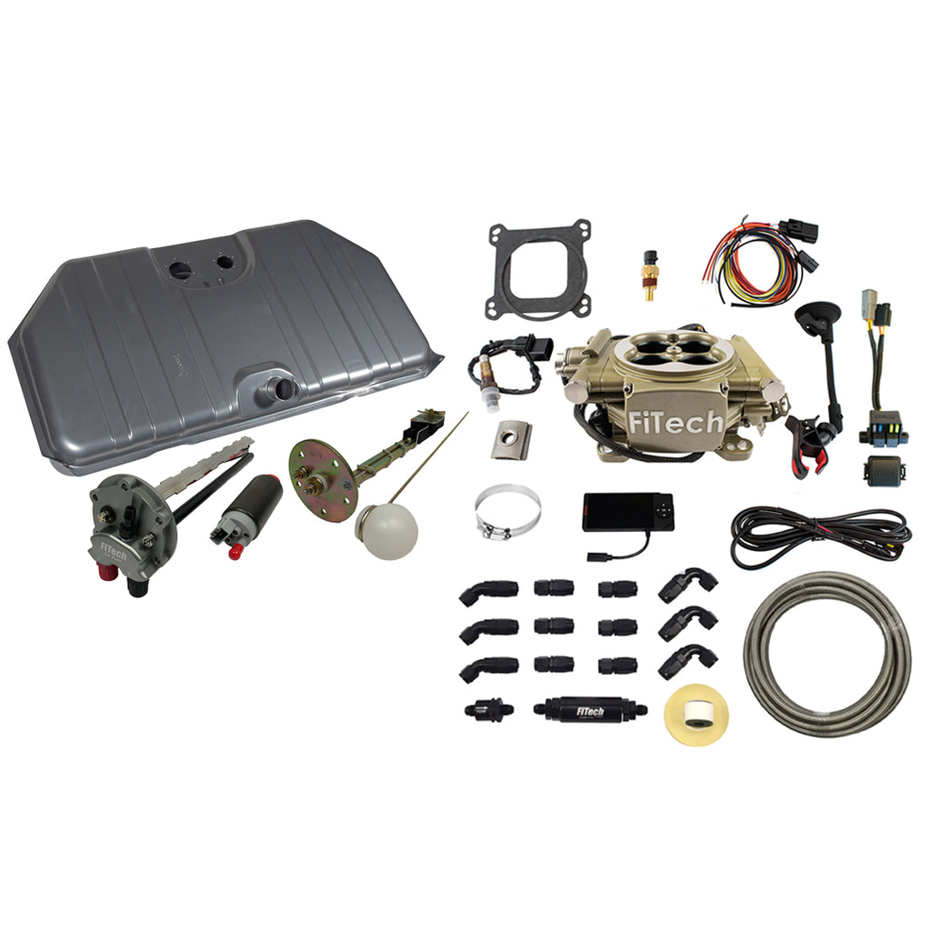 FiTech Fuel Injection 38002 1967-1968 Camaro Easy Street 600 HP Gold EFI System