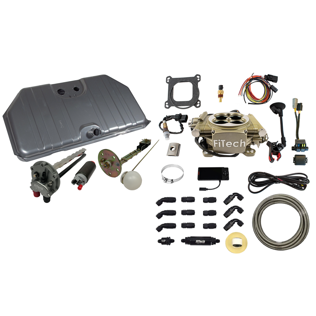 FiTech Fuel Injection 38002 1967-1968 Camaro Easy Street 600 HP Gold EFI System