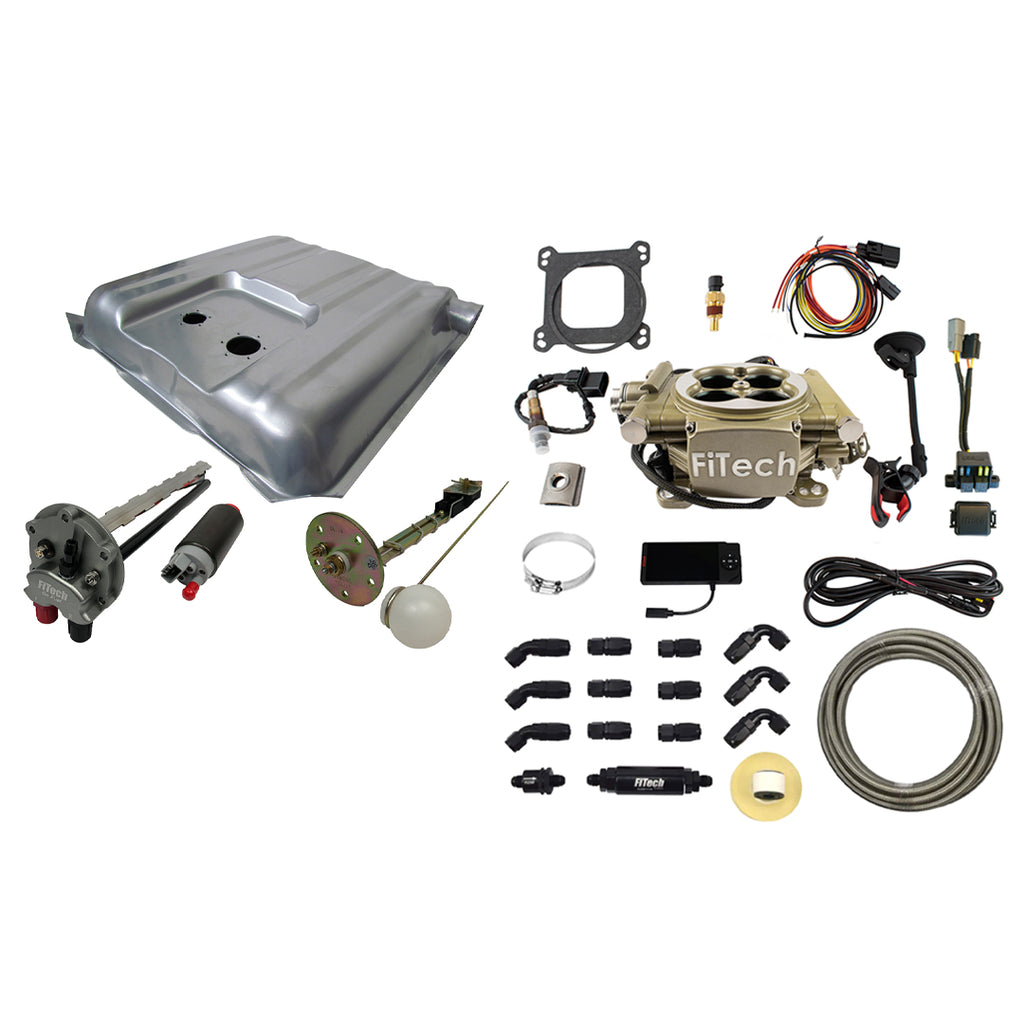 FiTech Fuel Injection 38005 1957 Chevy Bel Air Easy Street 600 HP Gold EFI System
