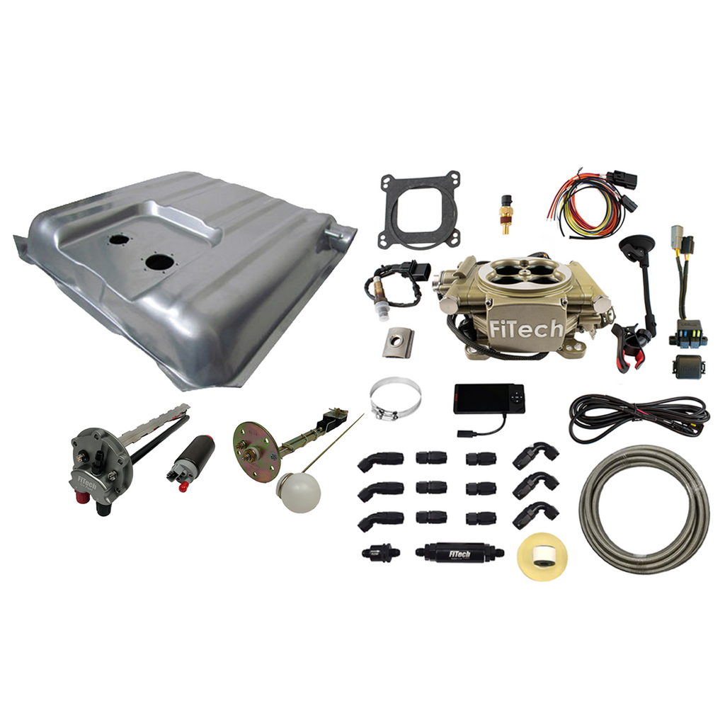 FiTech Fuel Injection 38006 1955-1956 Chevy Bel Air Easy Street 600 HP Gold EFI System