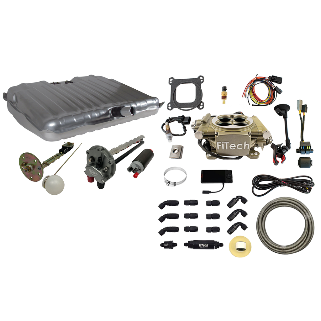 FiTech Fuel Injection 38007 1964-1967 Chevelle Easy Street 600 HP Gold EFI System