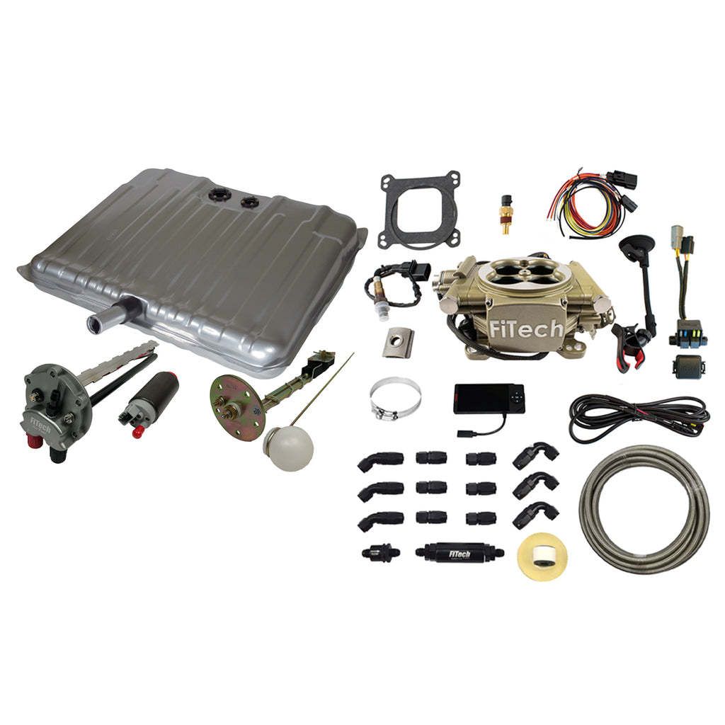 FiTech Fuel Injection 38010 1965-1966 Chevy Impala Easy Street 600 HP Gold EFI System