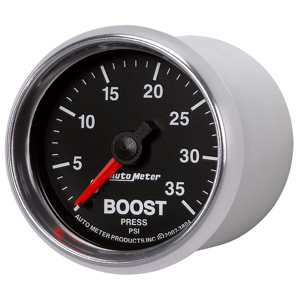 AutoMeter 3804 GAUGE, BOOST, 2 1/16", 35PSI, MECHANICAL, GS