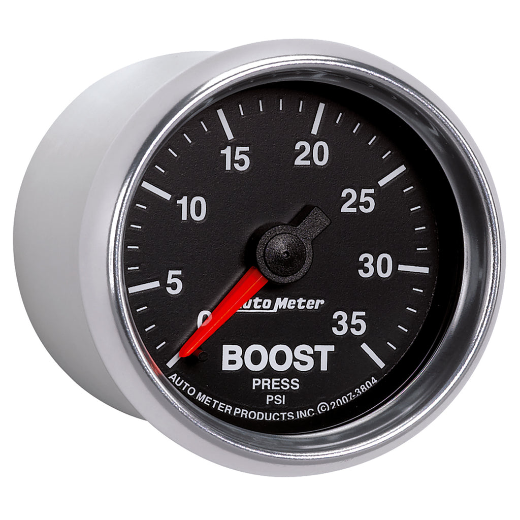 AutoMeter 3804 GAUGE, BOOST, 2 1/16", 35PSI, MECHANICAL, GS