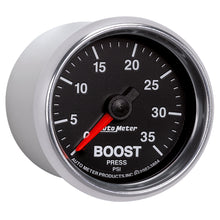 Load image into Gallery viewer, AutoMeter 3804 GAUGE, BOOST, 2 1/16", 35PSI, MECHANICAL, GS