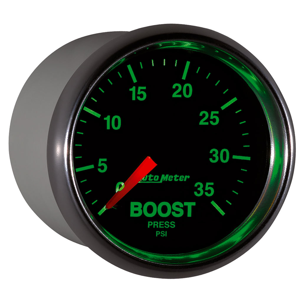 AutoMeter 3804 GAUGE, BOOST, 2 1/16", 35PSI, MECHANICAL, GS