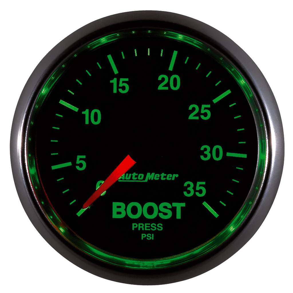 AutoMeter 3804 GAUGE, BOOST, 2 1/16", 35PSI, MECHANICAL, GS