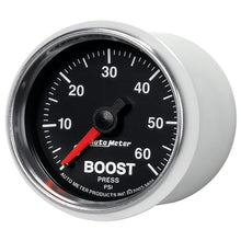 Load image into Gallery viewer, AutoMeter 3805 GAUGE, BOOST, 2 1/16", 60PSI, MECHANICAL, GS