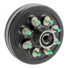 Load image into Gallery viewer, CURT 380828 12" Hybrid Threaded Oil Brake Hub Assembly with Installed Bearing Kit