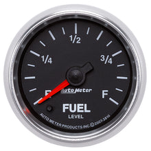 Load image into Gallery viewer, AutoMeter 3810 GAUGE, FUEL LEVEL, 2 1/16", 0-280O PROGRAMMABLE, GS