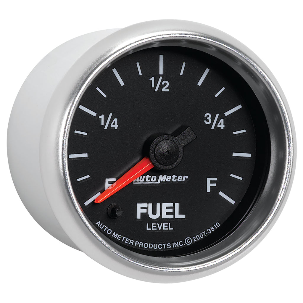 AutoMeter 3810 GAUGE, FUEL LEVEL, 2 1/16", 0-280O PROGRAMMABLE, GS