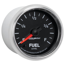 Load image into Gallery viewer, AutoMeter 3810 GAUGE, FUEL LEVEL, 2 1/16", 0-280O PROGRAMMABLE, GS