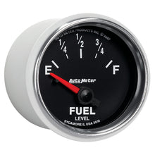 Load image into Gallery viewer, AutoMeter 3816 GAUGE, FUEL LEVEL, 2 1/16", 240OE TO 33OF, ELEC, GS