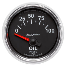 Load image into Gallery viewer, AutoMeter 3827 GAUGE, OIL PRESSURE, 2 1/16", 100PSI, ELECTRIC, GS