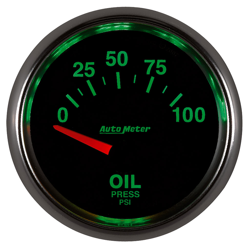 AutoMeter 3827 GAUGE, OIL PRESSURE, 2 1/16", 100PSI, ELECTRIC, GS