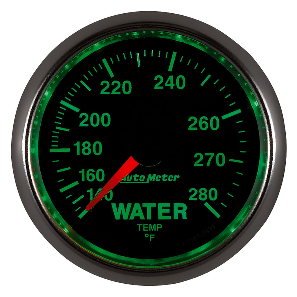AutoMeter 3831 GAUGE, WATER TEMP, 2 1/16", 140-280?F, MECHANICAL, GS