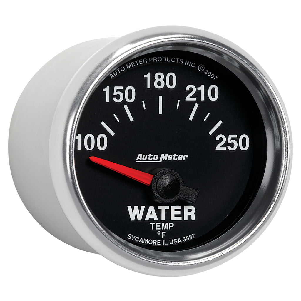 AutoMeter 3837 GAUGE, WATER TEMP, 2 1/16", 100-250?F, ELECTRIC, GS