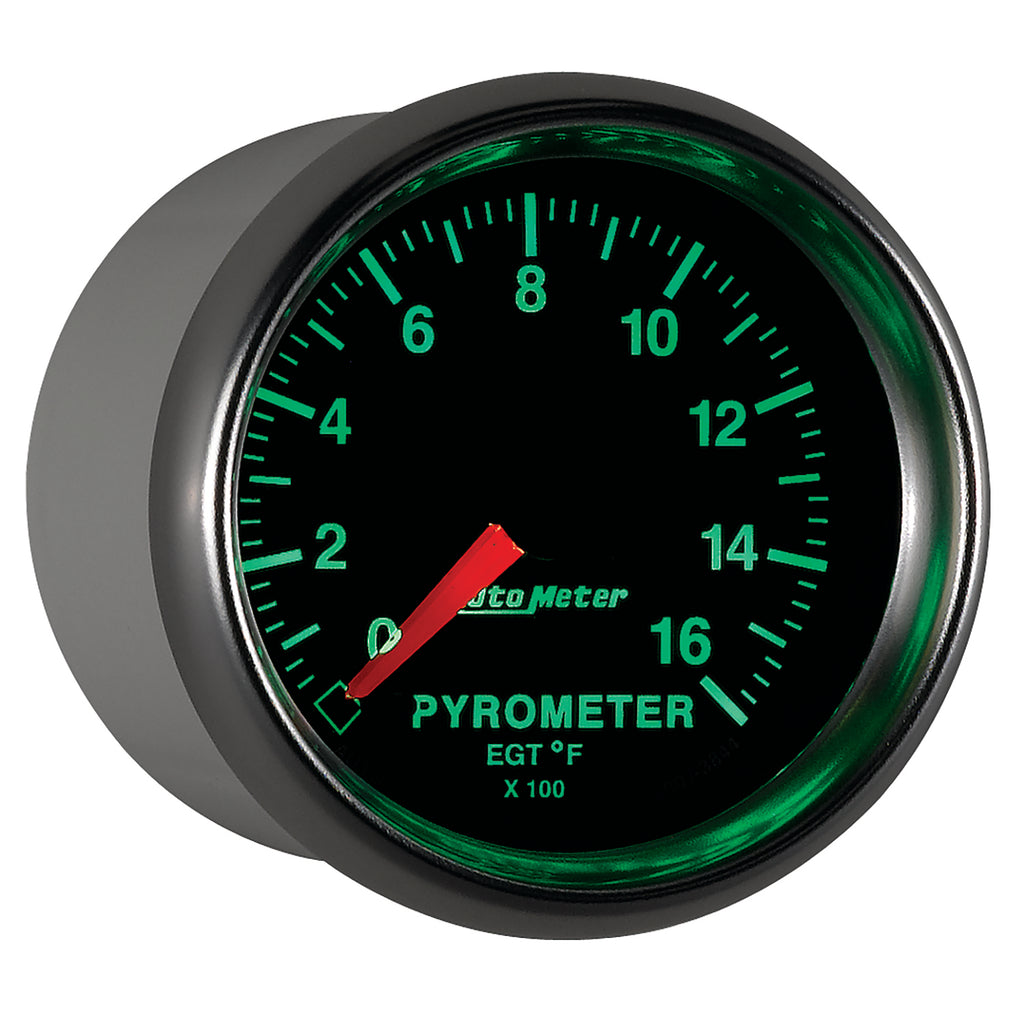 AutoMeter 3844 GAUGE, PYROMETER (EGT), 2 1/16", 1600?F, DIGITAL STEPPER MOTOR, GS