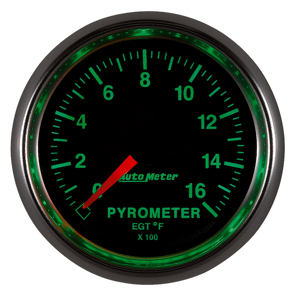 AutoMeter 3844 GAUGE, PYROMETER (EGT), 2 1/16", 1600?F, DIGITAL STEPPER MOTOR, GS