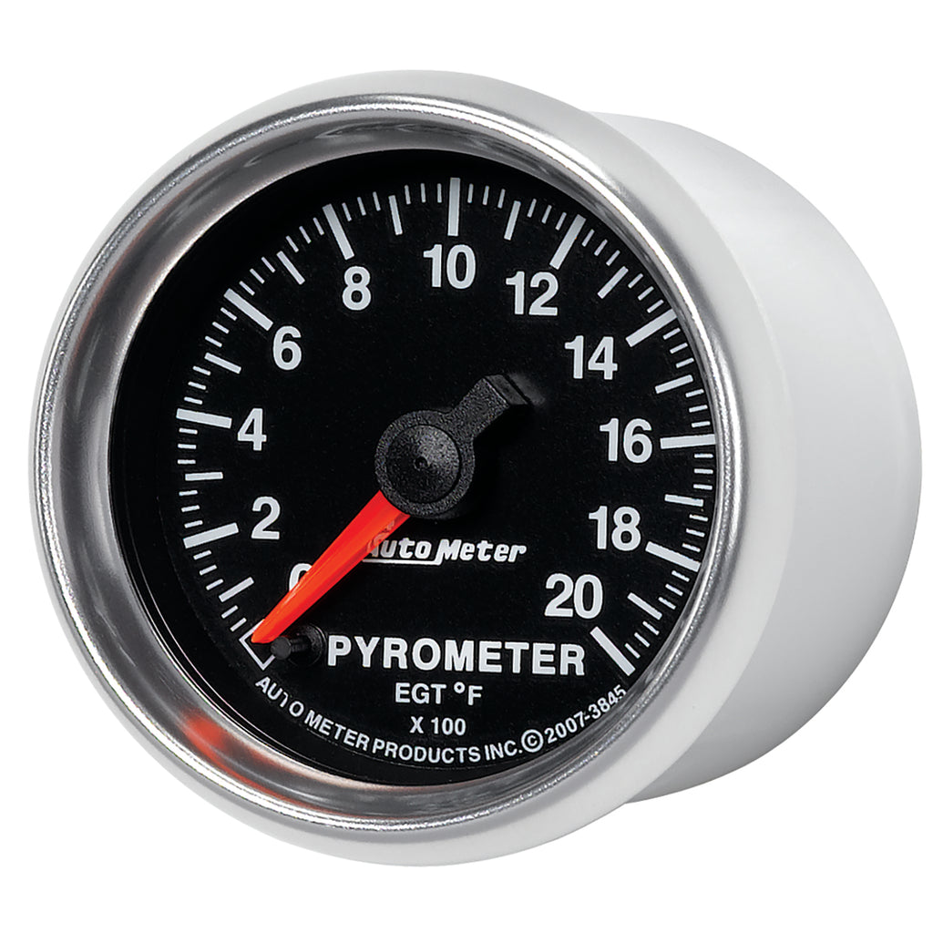 AutoMeter 3845 GAUGE, PYROMETER (EGT), 2 1/16", 2000?F, DIGITAL STEPPER MOTOR, GS