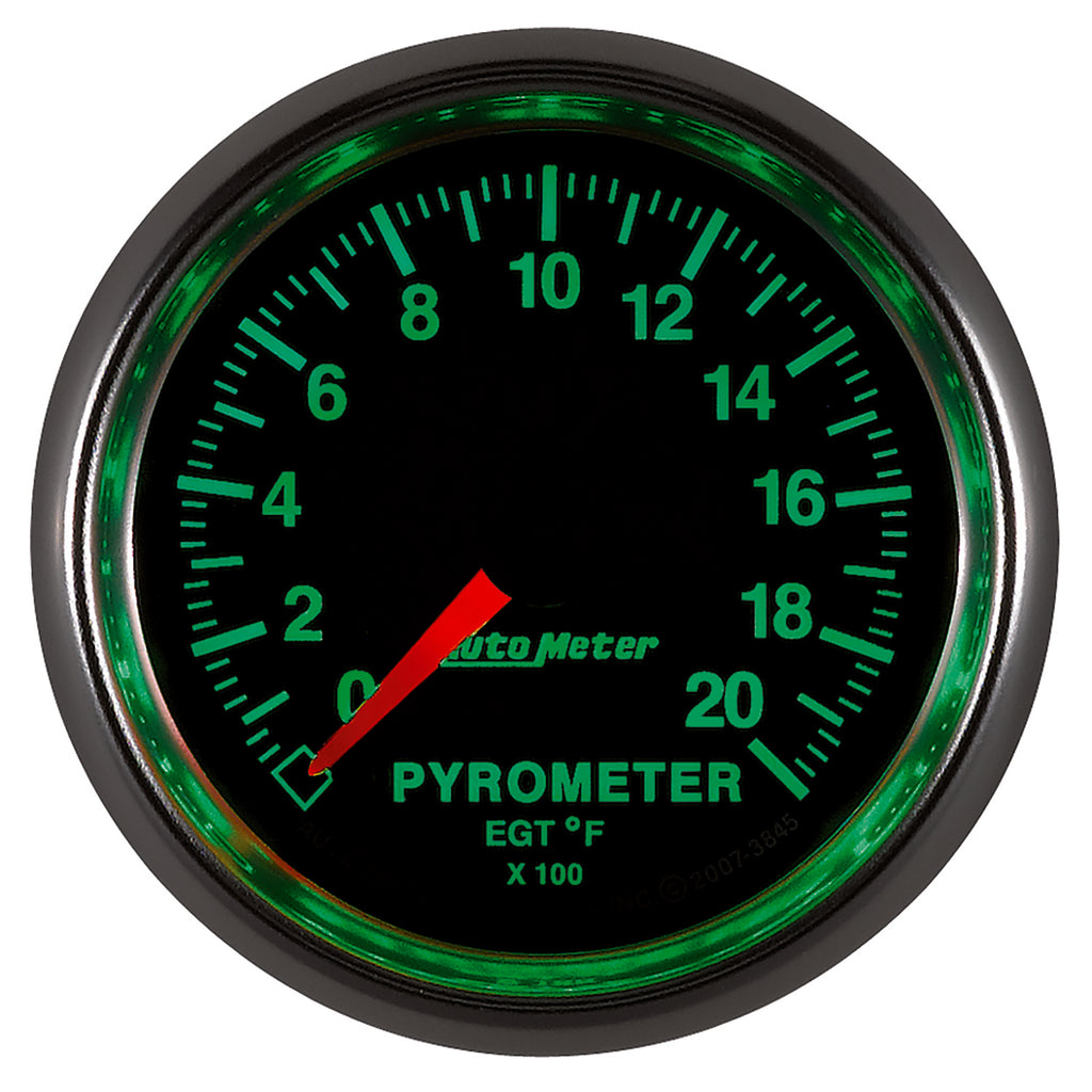 AutoMeter 3845 GAUGE, PYROMETER (EGT), 2 1/16", 2000?F, DIGITAL STEPPER MOTOR, GS
