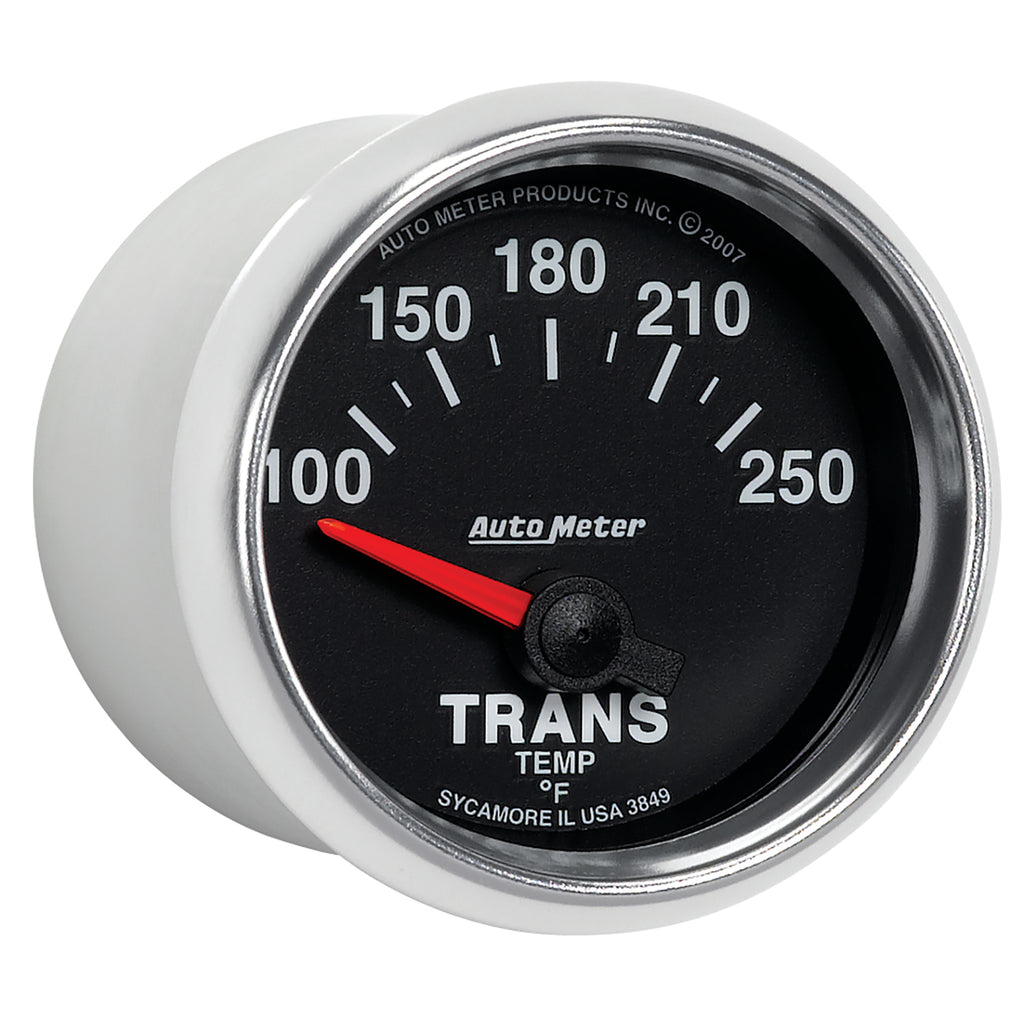 AutoMeter 3849 GAUGE, TRANSMISSION TEMP, 2 1/16", 100-250?F, ELECTRIC, GS