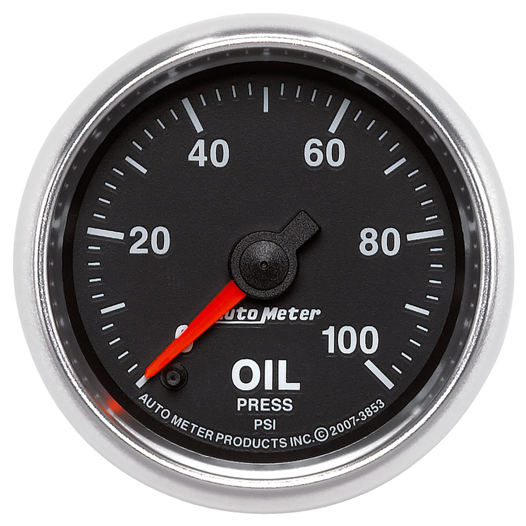 AutoMeter 3853 GAUGE, OIL PRESSURE, 2 1/16", 100PSI, DIGITAL STEPPER MOTOR, GS