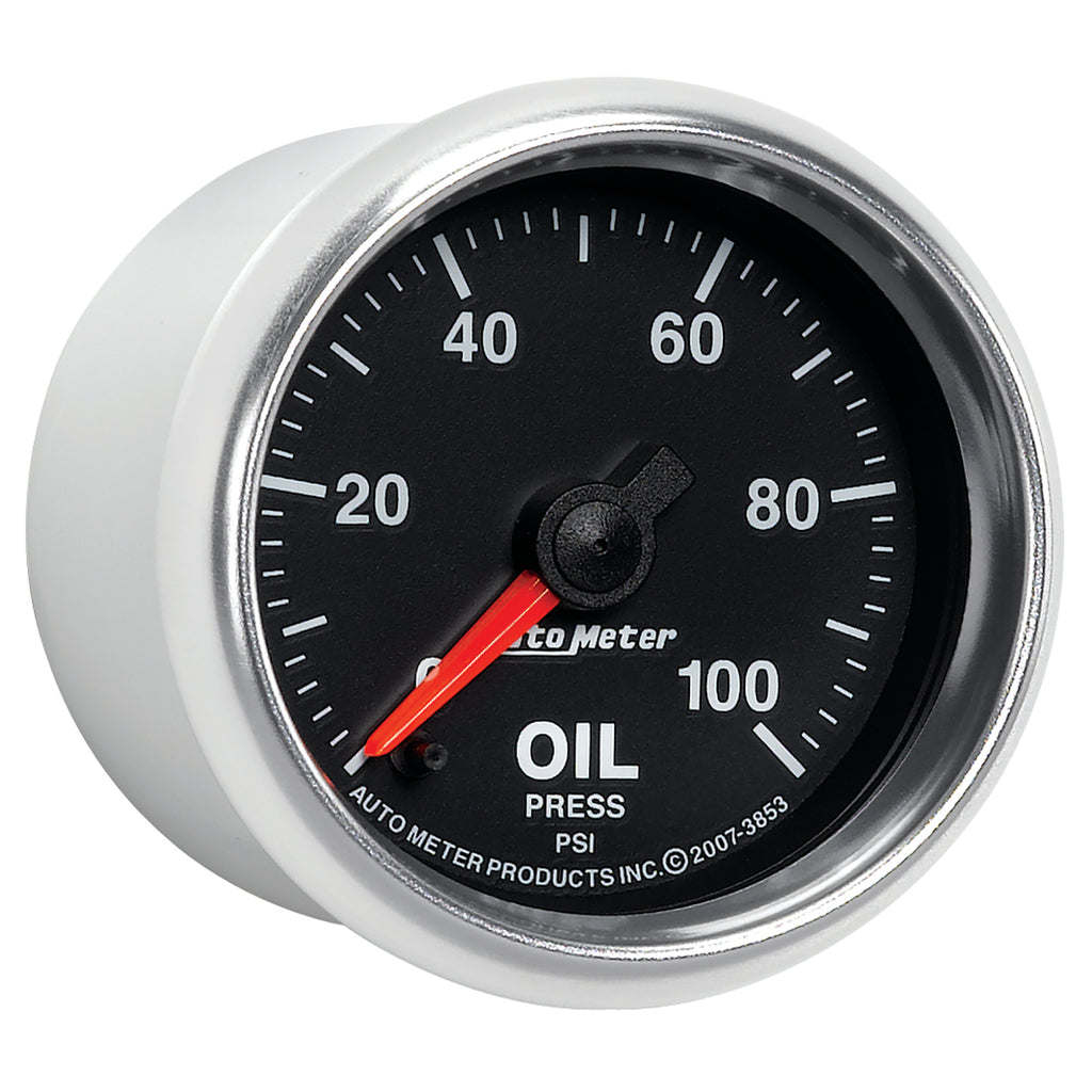 AutoMeter 3853 GAUGE, OIL PRESSURE, 2 1/16", 100PSI, DIGITAL STEPPER MOTOR, GS