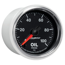 Load image into Gallery viewer, AutoMeter 3853 GAUGE, OIL PRESSURE, 2 1/16", 100PSI, DIGITAL STEPPER MOTOR, GS