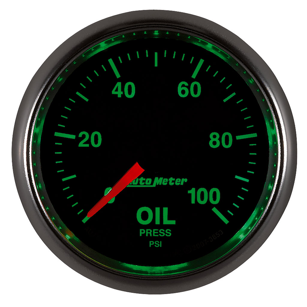 AutoMeter 3853 GAUGE, OIL PRESSURE, 2 1/16", 100PSI, DIGITAL STEPPER MOTOR, GS
