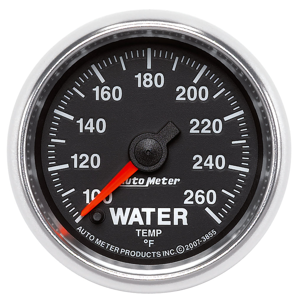 AutoMeter 3855 GAUGE, WATER TEMP, 2 1/16", 100-260?F, DIGITAL STEPPER MOTOR, GS